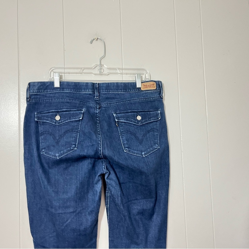 Levi's 525 Perfect Waist Straight Leg Women's Blue Jeans Size 16M - Picture 6 of 9